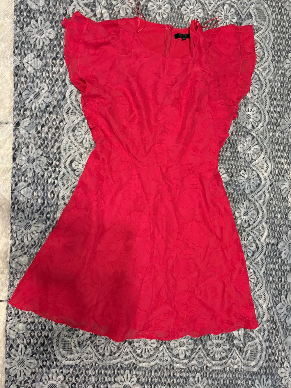 IM NYC Pink Floral Fit-and-Flare Dress